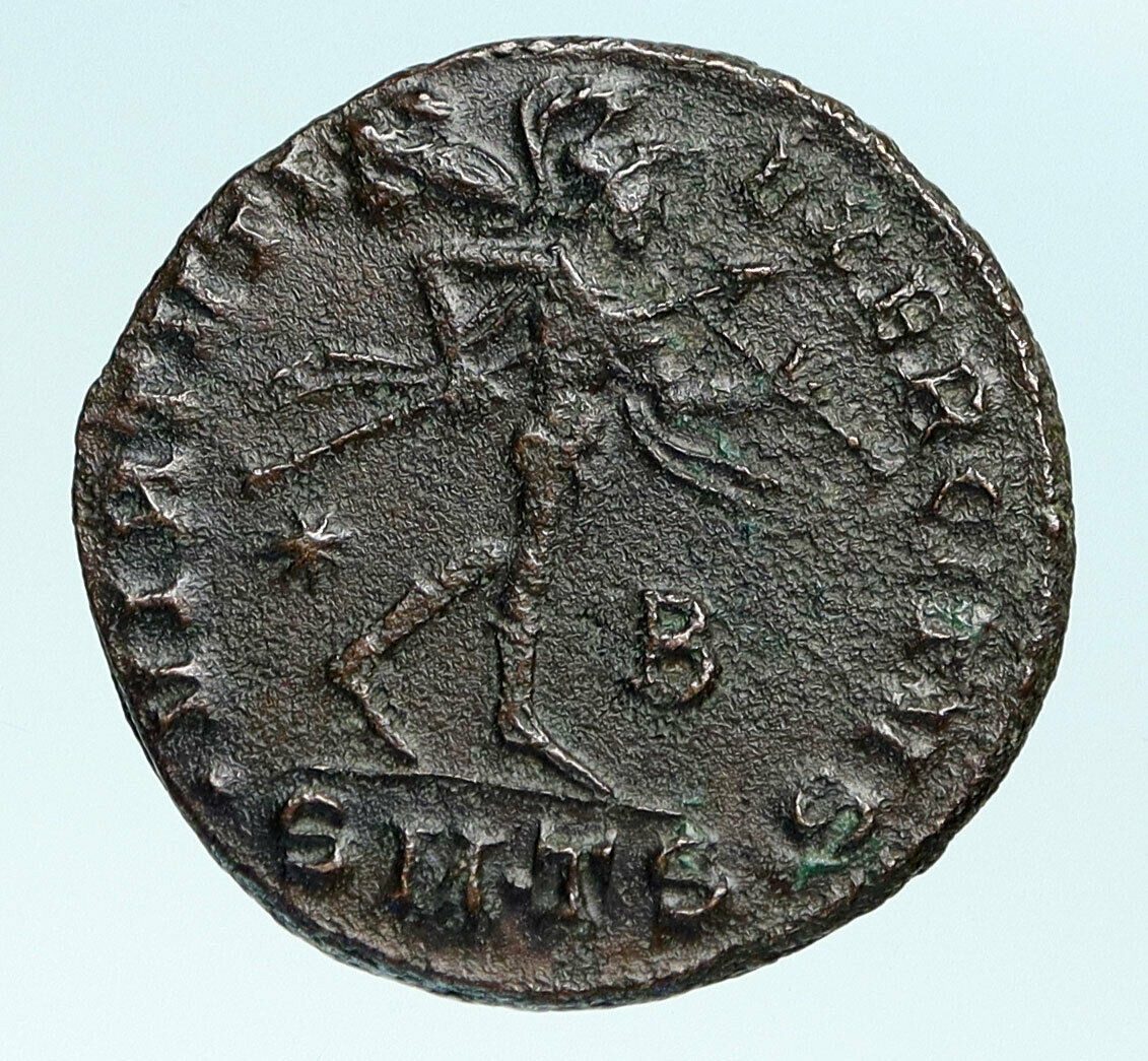 GALERIUS Authentic Ancient 308AD Genuine Original Roman Coin VIRTUS i83524