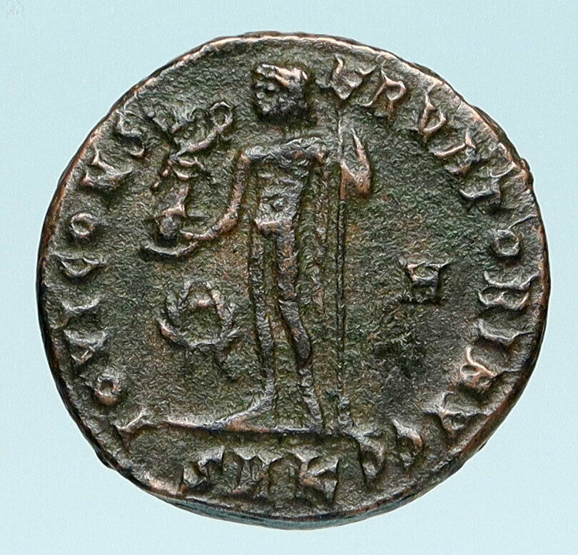 LICINIUS I Authentic Ancient Genuine Roman Coin w JUPITER ZEUS & VICTORY i83510