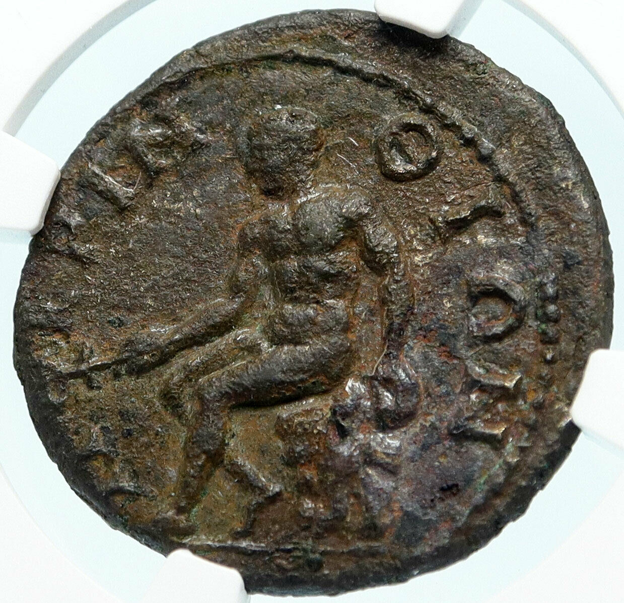 SEPTIMIUS SEVERUS Genuine Ancient Perinthus Thrace Roman Coin HERMES NGC i83574