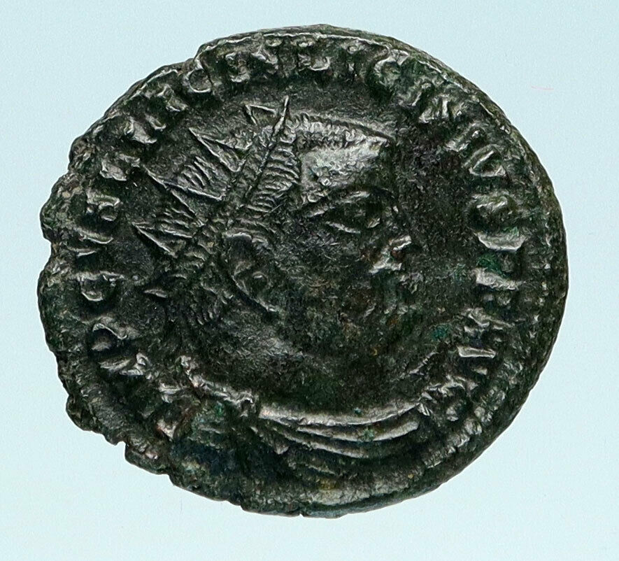 LICINIUS I Authentic Ancient 321AD Original Roman Coin JUPITER EAGLE i83532