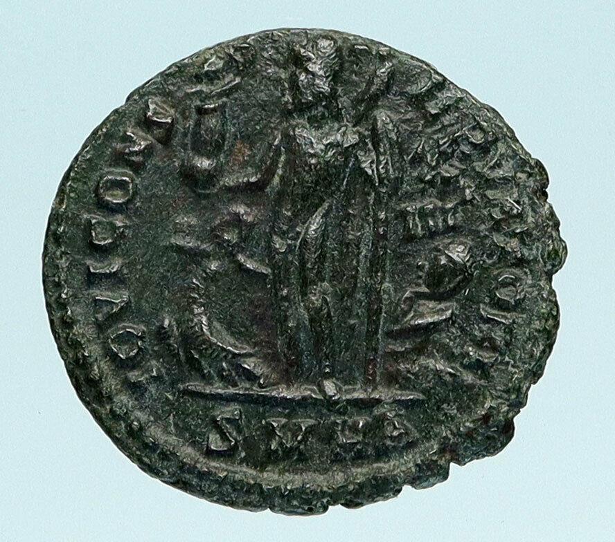 LICINIUS I Authentic Ancient 321AD Original Roman Coin JUPITER EAGLE i83532