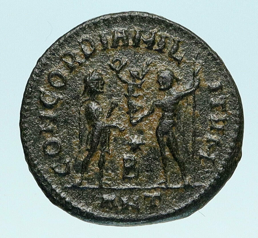 DIOCLETIAN 296AD Authentic Genuine Ancient Roman Coin JUPITER ZEUS i83537