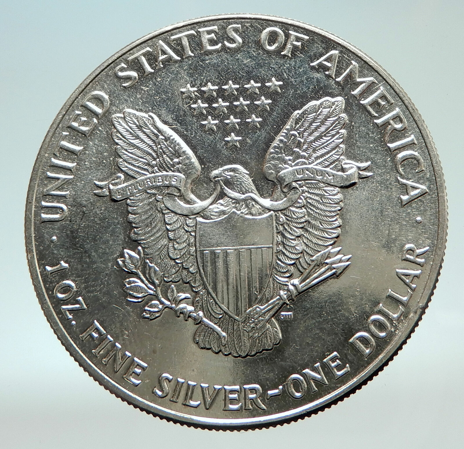 1988 UNITED STATES of American HUGE 4cm 1oz Silver Eagle US $1 Coin i77044