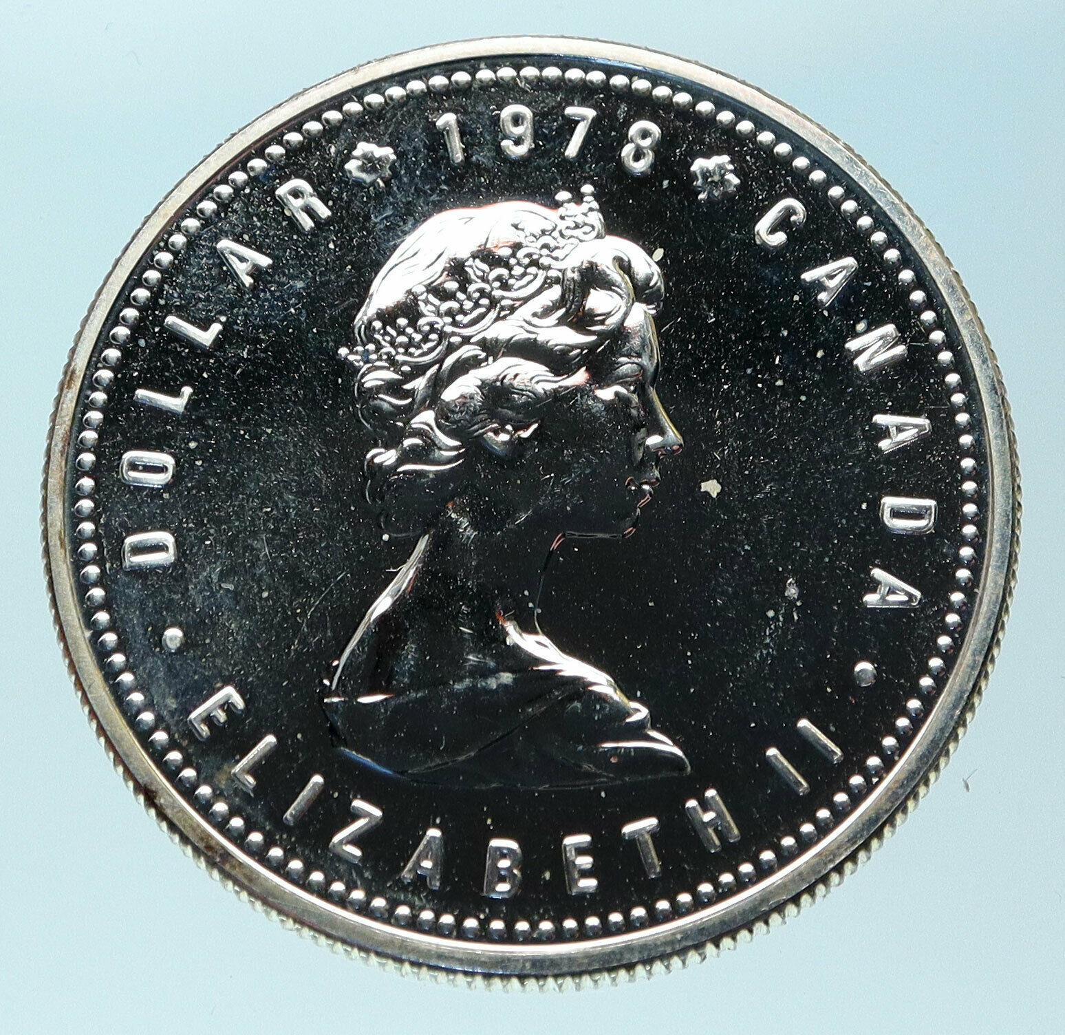 1978 CANADA UK Queen Elizabeth II Commonwealth Games Proof Silver $1 Coin i83781