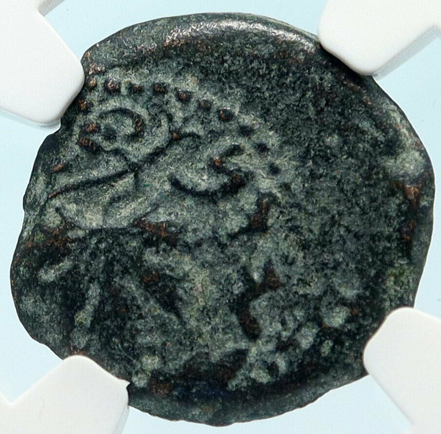 Authentic Ancient JEWISH WAR vs ROMANS 67AD Historical JERUSALEM Coin NGC i83922