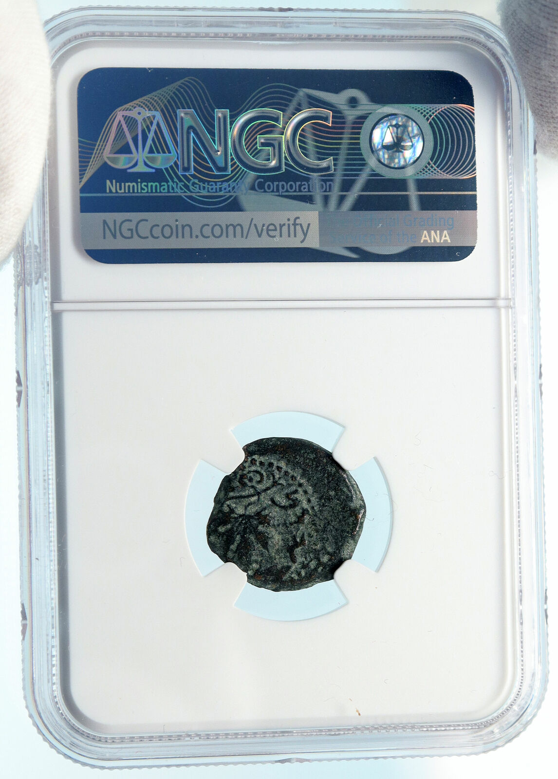 Authentic Ancient JEWISH WAR vs ROMANS 67AD Historical JERUSALEM Coin NGC i83922