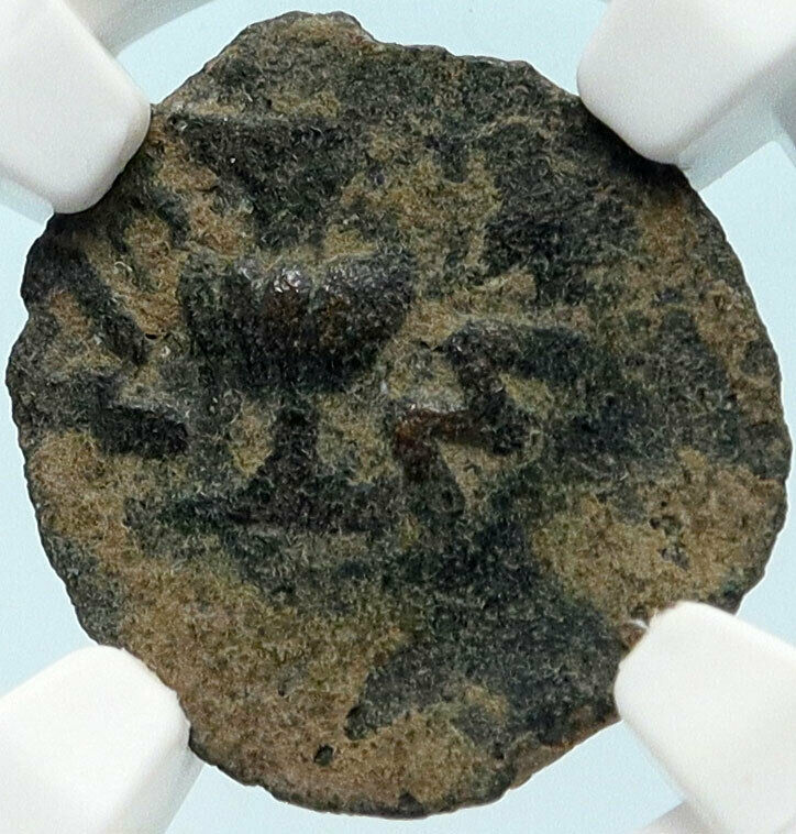 Authentic Ancient JEWISH WAR vs ROMANS 67AD Historical JERUSALEM Coin NGC i83945