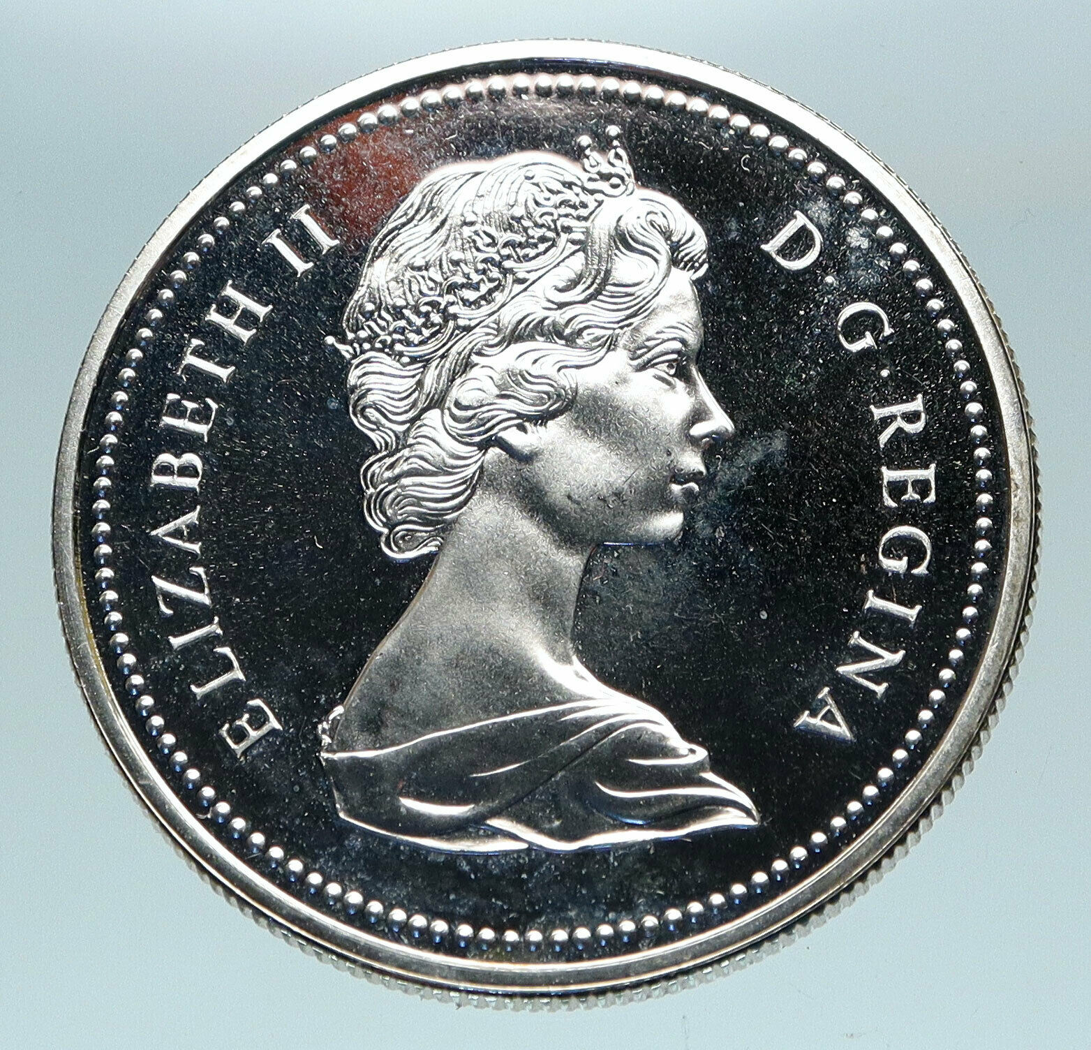 1974 CANADA Queen Elizabeth II Winnipeg Past / Present Silver Dollar Coin i84119