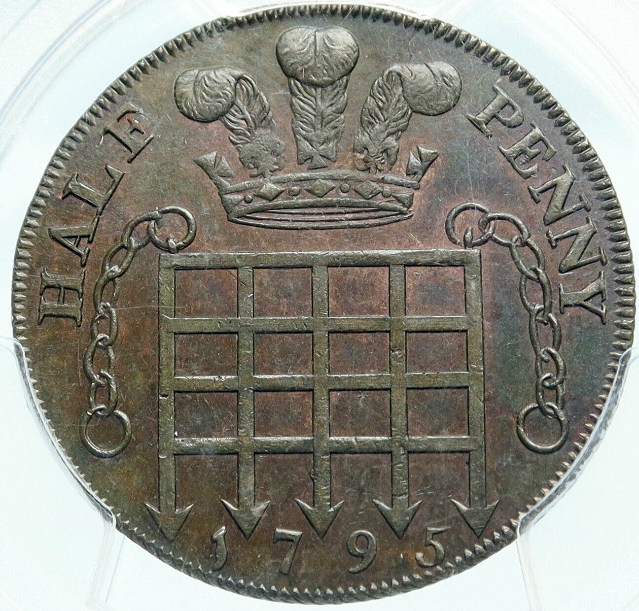 1795 ENGLAND UK Middlesex Princess Caroline George IV Conder Token PCGS i84012