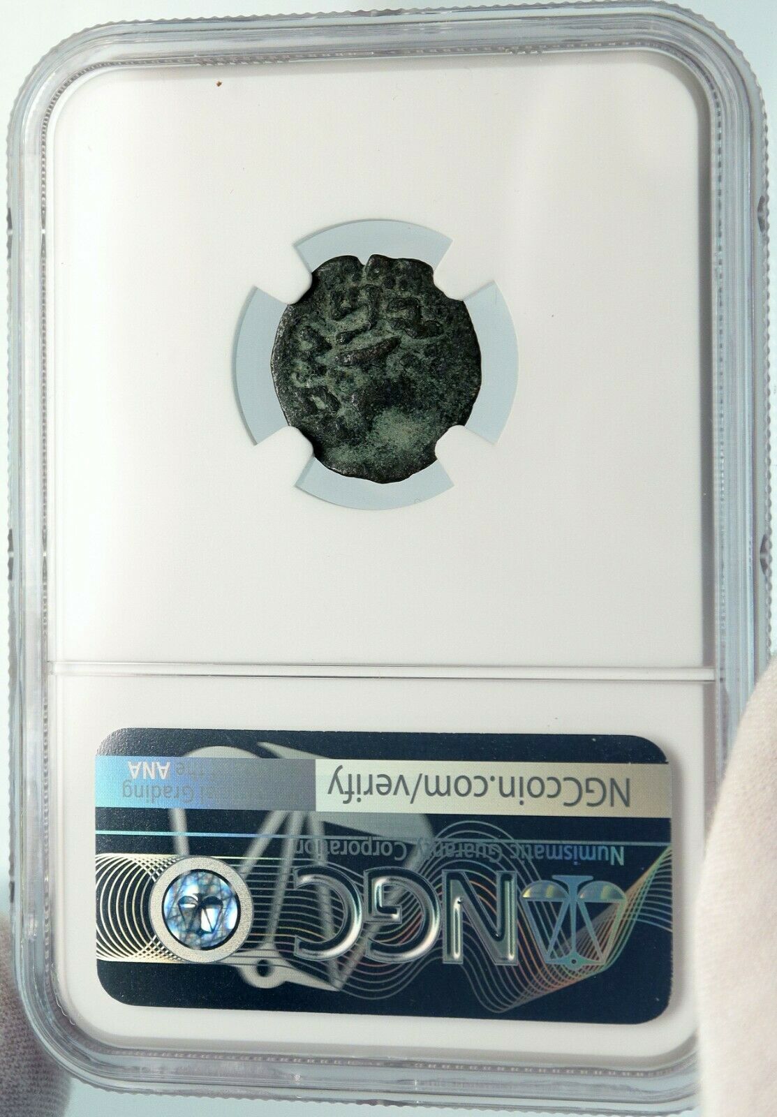 Authentic Ancient JEWISH WAR vs ROMANS 67AD Historical JERUSALEM Coin NGC i84799