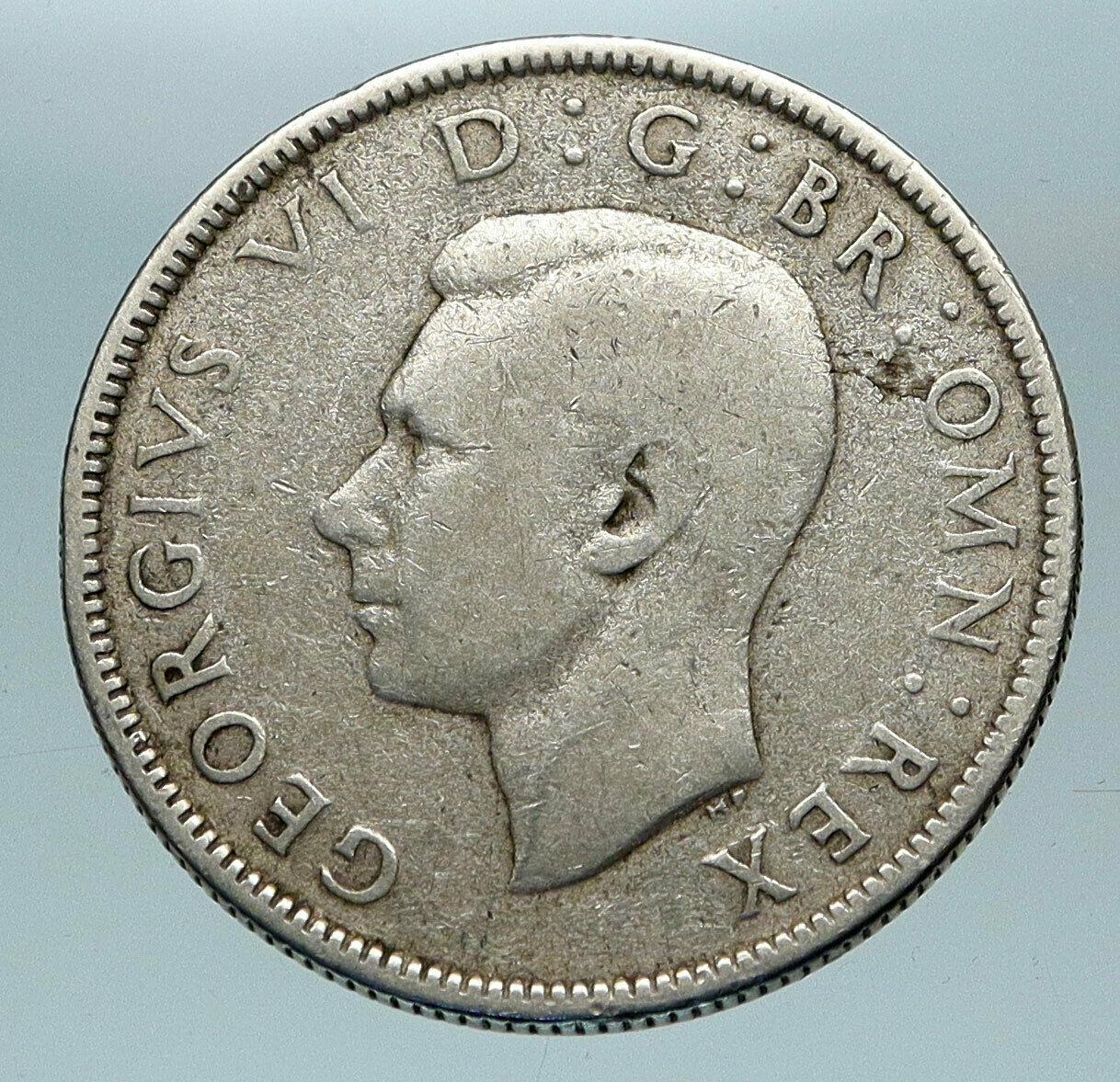 1938 United Kingdom Great Britain GEORGE VI Silver Florin 2 Shilling Coin i84289