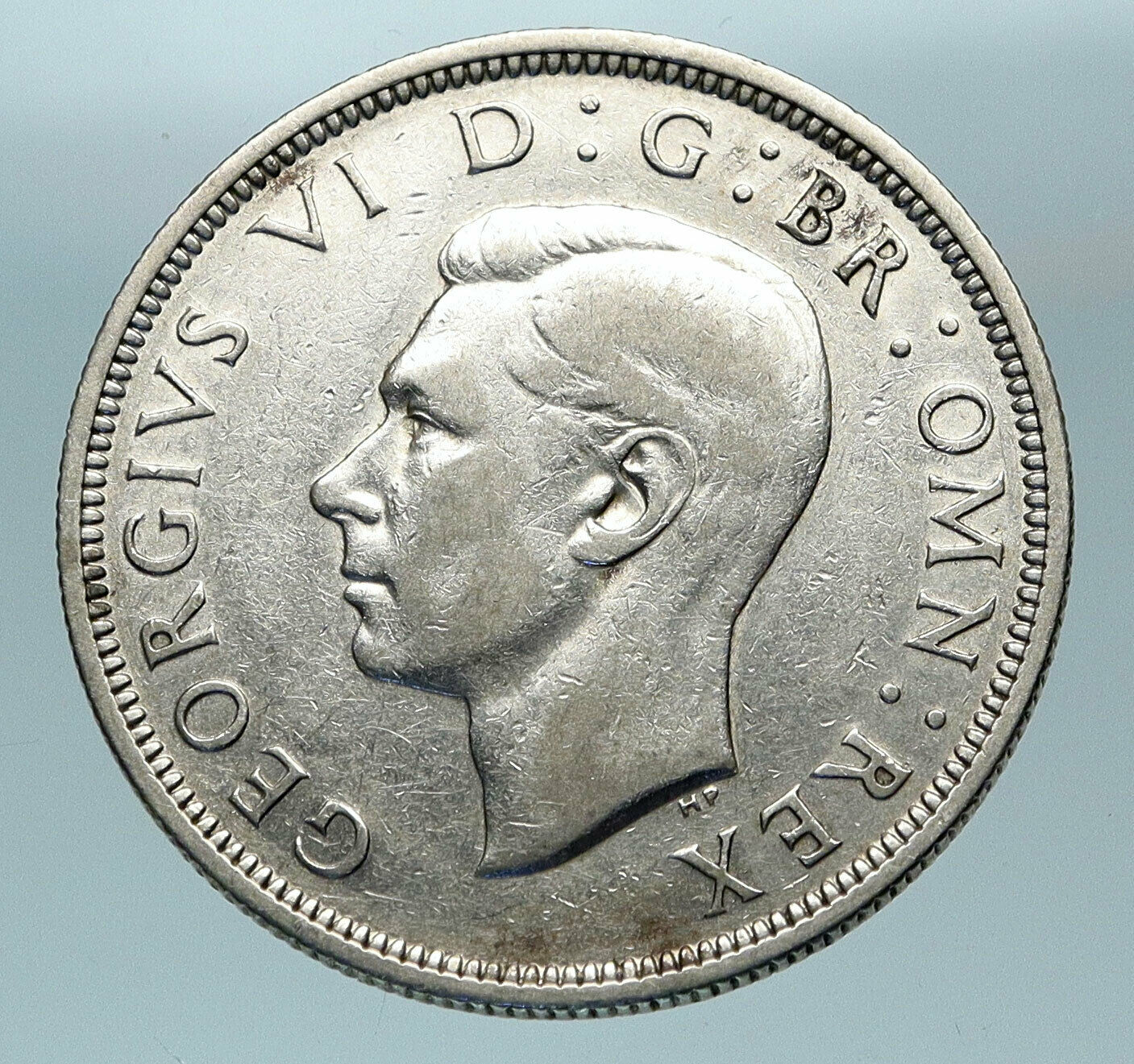 1939 Great Britain United Kingdom UK GEORGE VI OLD Silver Half Crown Coin i84341