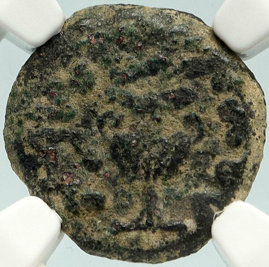 Authentic Ancient JEWISH WAR vs ROMANS 67AD Historical JERUSALEM Coin NGC i84789