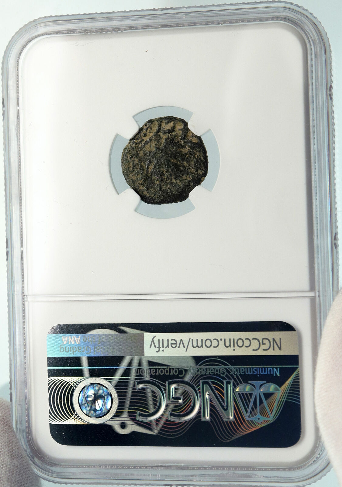 Authentic Ancient JEWISH WAR vs ROMANS 67AD Historical JERUSALEM Coin NGC i84789