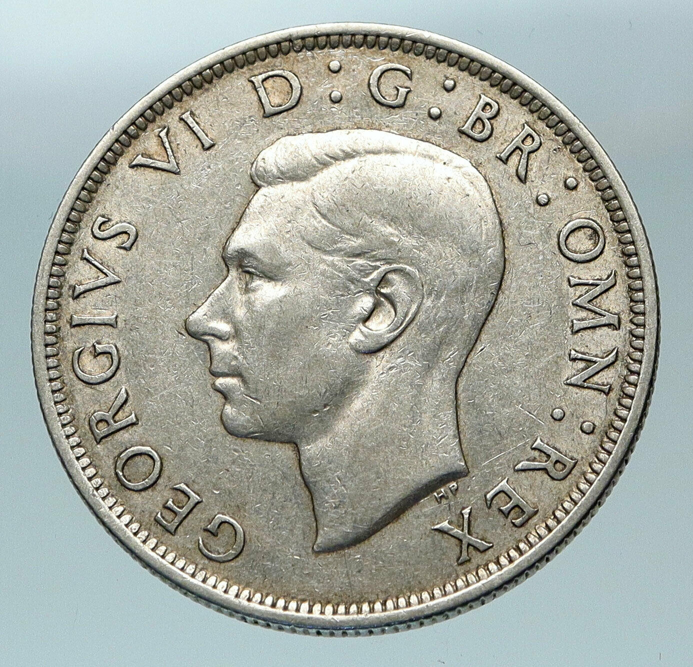 1942 Great Britain United Kingdom UK GEORGE VI Silver Half Crown Coin i84365