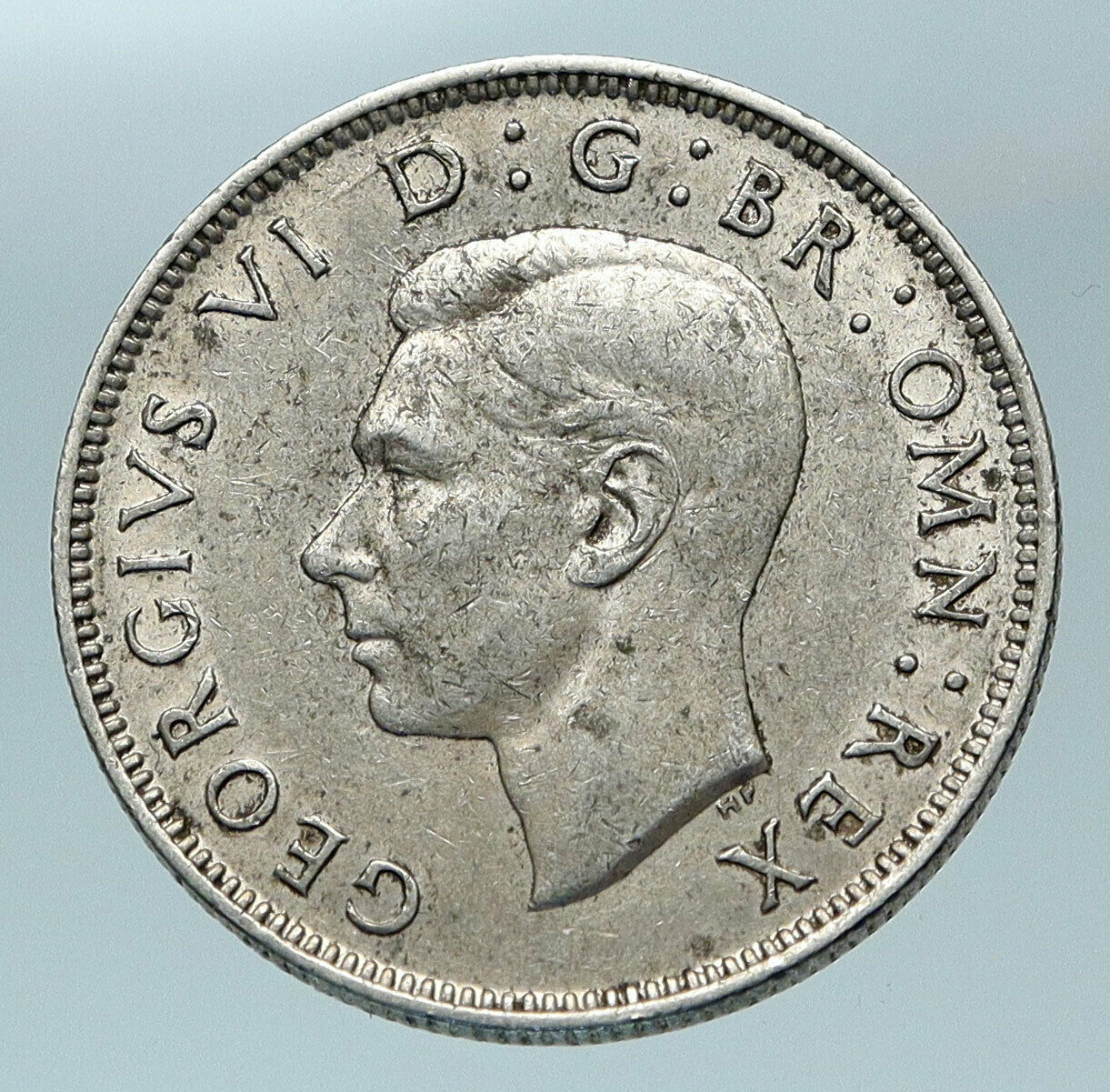 1943 United Kingdom Great Britain GEORGE V Silver Florin 2 Shillings Coin i84356