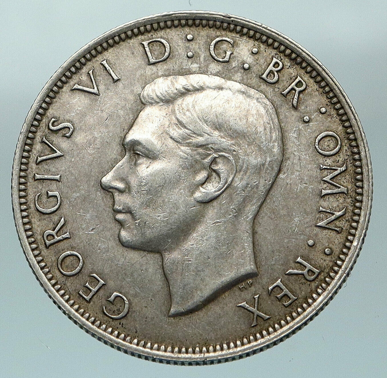 1942 Great Britain United Kingdom UK GEORGE VI Old Silver Half Crown Coin i84571