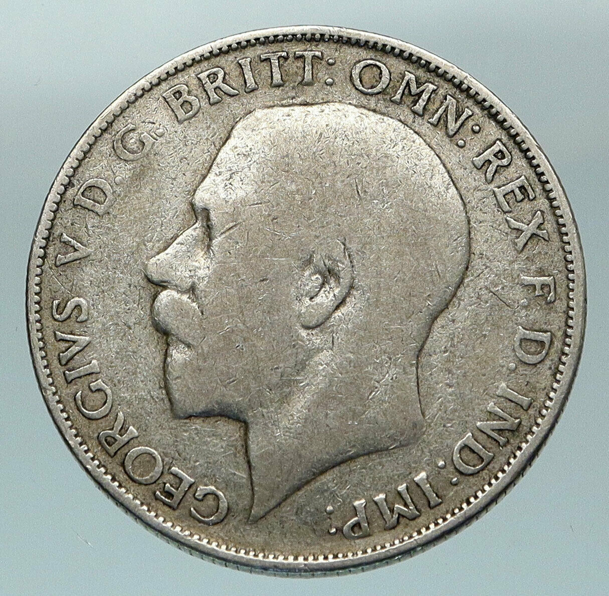 1924 United Kingdom Great Britain GEORGE V Silver Florin 2 Shillings Coin i84581