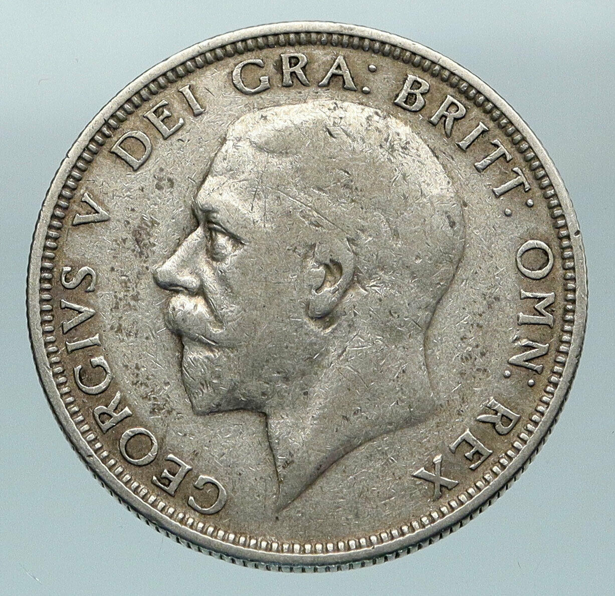 1929 United Kingdom Great Britain GEORGE V Silver Florin 2 Shillings Coin i84585