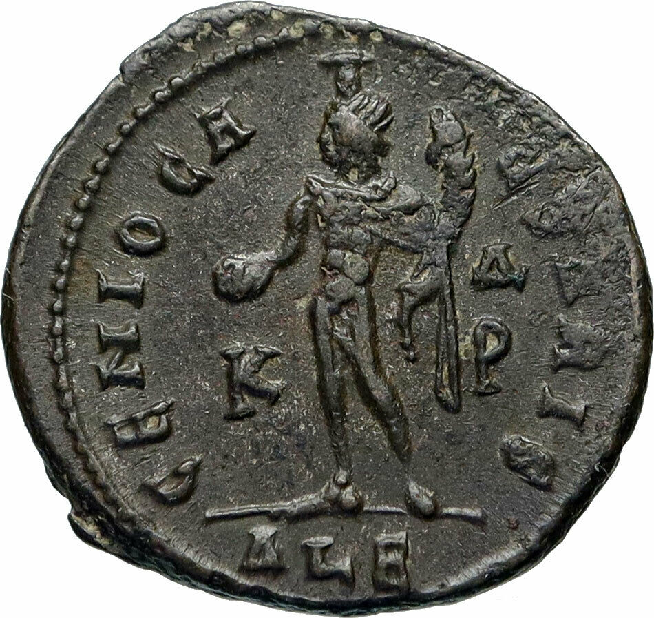 MAXIMINUS II Daia Authentic Ancient 308AD Alexandria Roman Coin GENIUS i84390