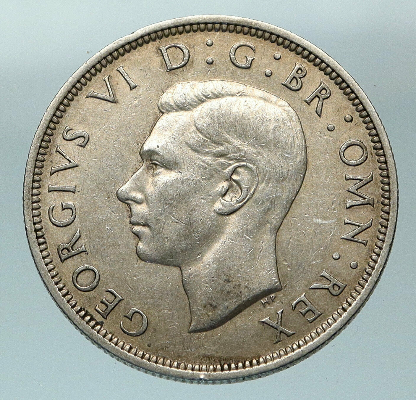 1939 Great Britain United Kingdom UK GEORGE VI OLD Silver Half Crown Coin i84490