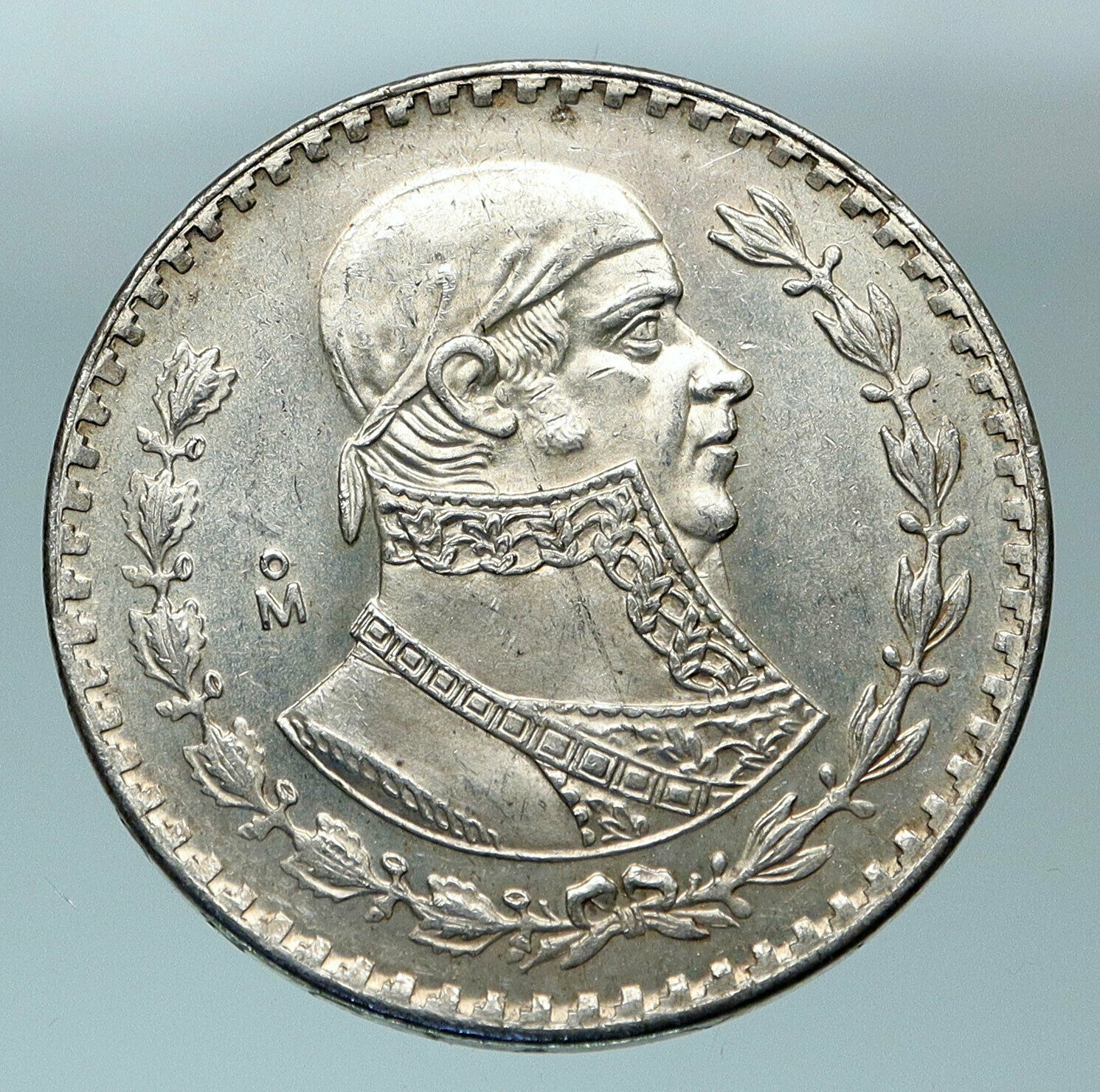 1958 Mexican Independence War HERO Jose Maria Morelos Peso Coin of Mexico i84495