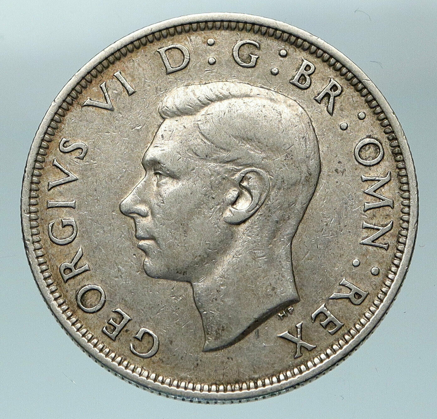 1939 Great Britain United Kingdom UK GEORGE VI Silver Half Crown Coin i84505