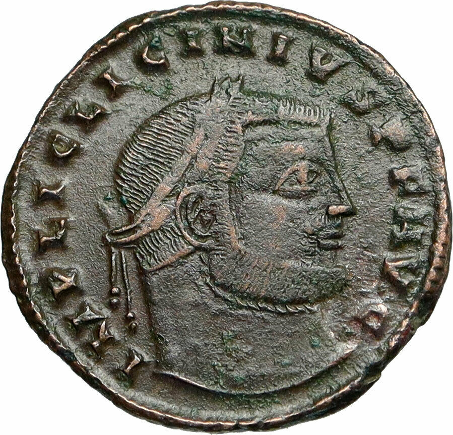 LICINIUS I Authentic Ancient 315AD Original Roman Coin JUPITER EAGLE i84751