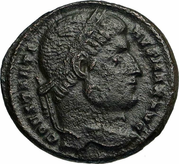 CONSTANTINE I the GREAT 327AD Constantinople Ancient Roman Coin w SOLDIER i84756