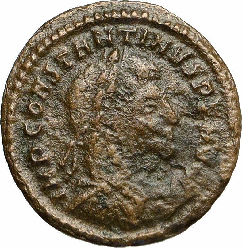 CONSTANTINE I the GREAT 314AD Authentic Ancient RARE Roman Coin MARS i84747