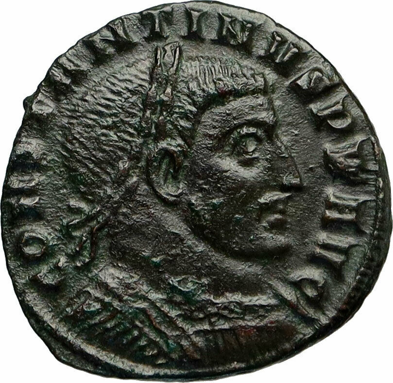 CONSTANTINE I the GREAT Authentic Ancient 312AD Roman Coin SOL SUN GOD i84742