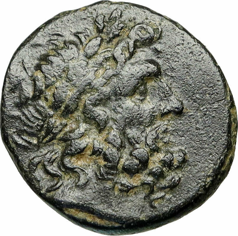 APAMEIA in PHRYGIA 88BC Authentic Ancient Greek Coin ZEUS ARTEMIS Statue i85020