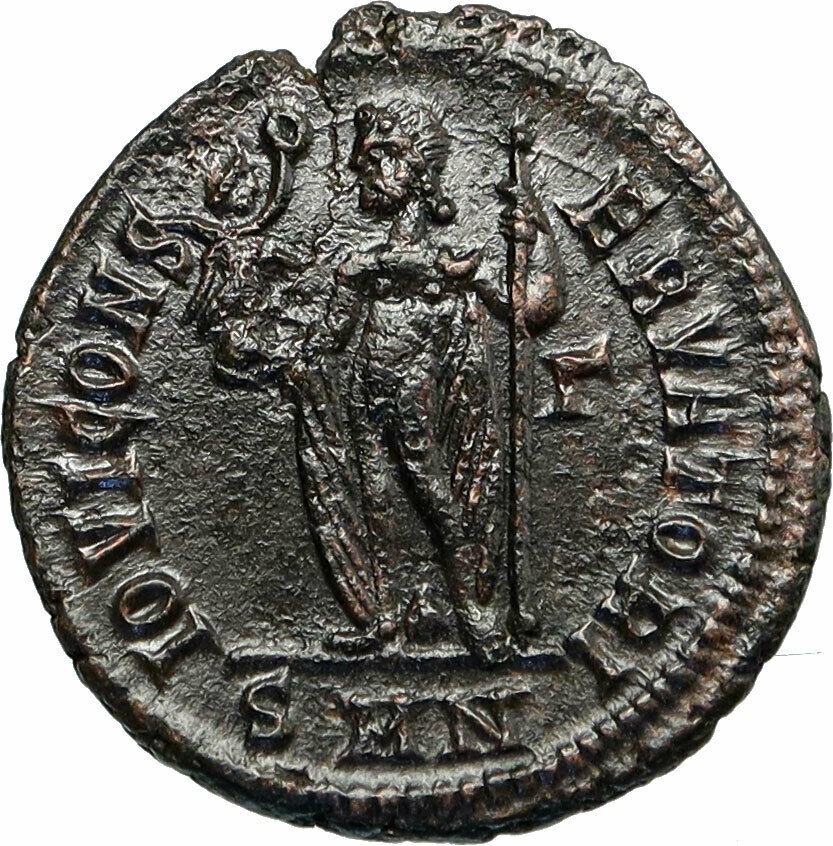 MAXIMINUS II DAIA Authentic Ancient 311AD Genuine Roman Coin JUPITER i84696