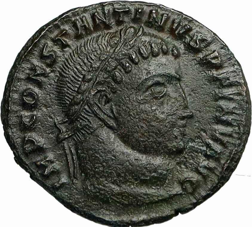 CONSTANTINE I the GREAT Authentic Ancient Roman Coin RARE INV Jupiter i84701