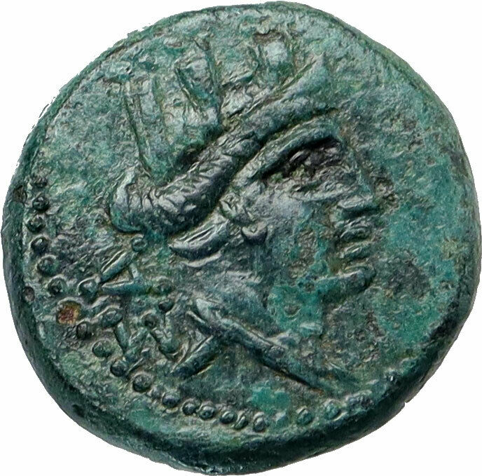 Elaioussa Sebaste on Greek Island off Cilicia 1stCnBC Ancient Coin HERMES i85639