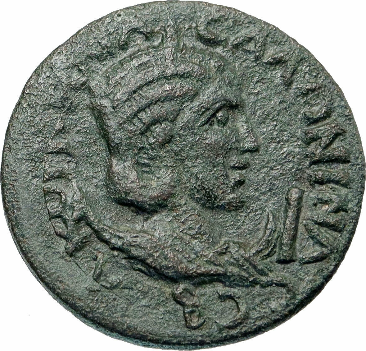 SALONINA wife of Gallienus 253AD PERGA PAMPHYLIA Ancient Roman Coin ZEUS i85643