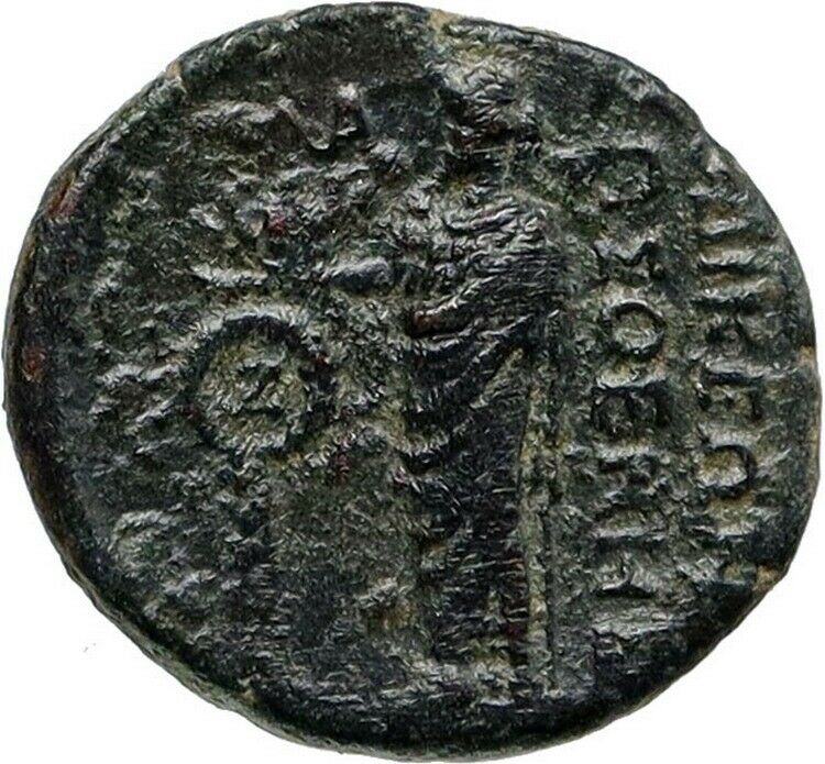 AUGUSTUS Authentic Ancient 10BC Laodicea Ad Lycum Phrygia Roman Coin ZEUS i85442