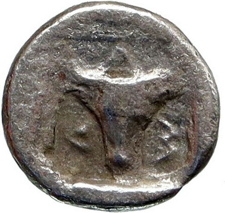 ASSOS in TROAS Authentic Ancient 350BC VERY RARE Silver Greek Con ZEUS i85433