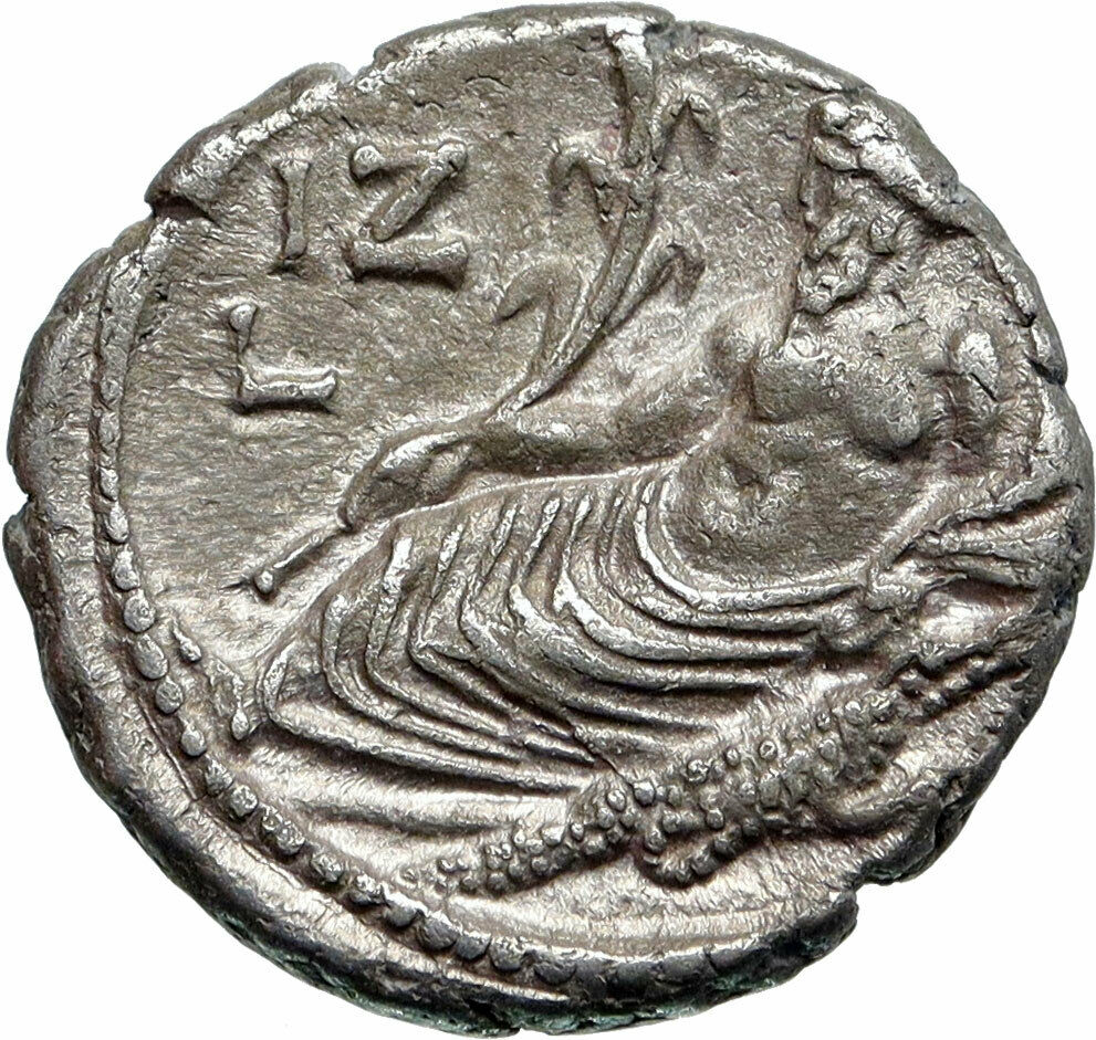 HADRIAN Authentic Ancient 132AD Alexandria Egypt Tetradrachm Roman Coin i85431