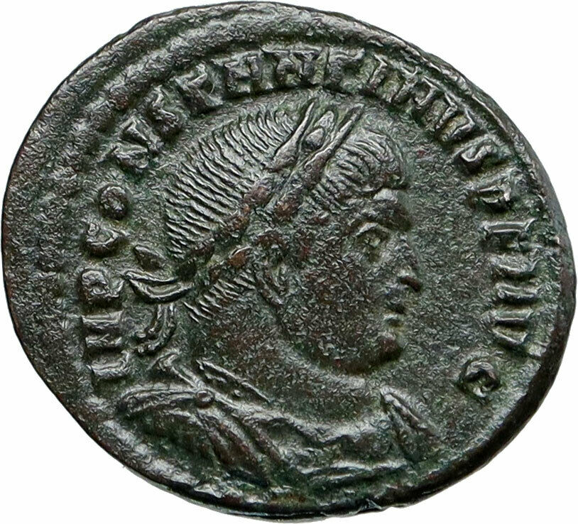 CONSTANTINE I the GREAT 314AD Rome Authentic Ancient Roman Coin SOL SUN i85434