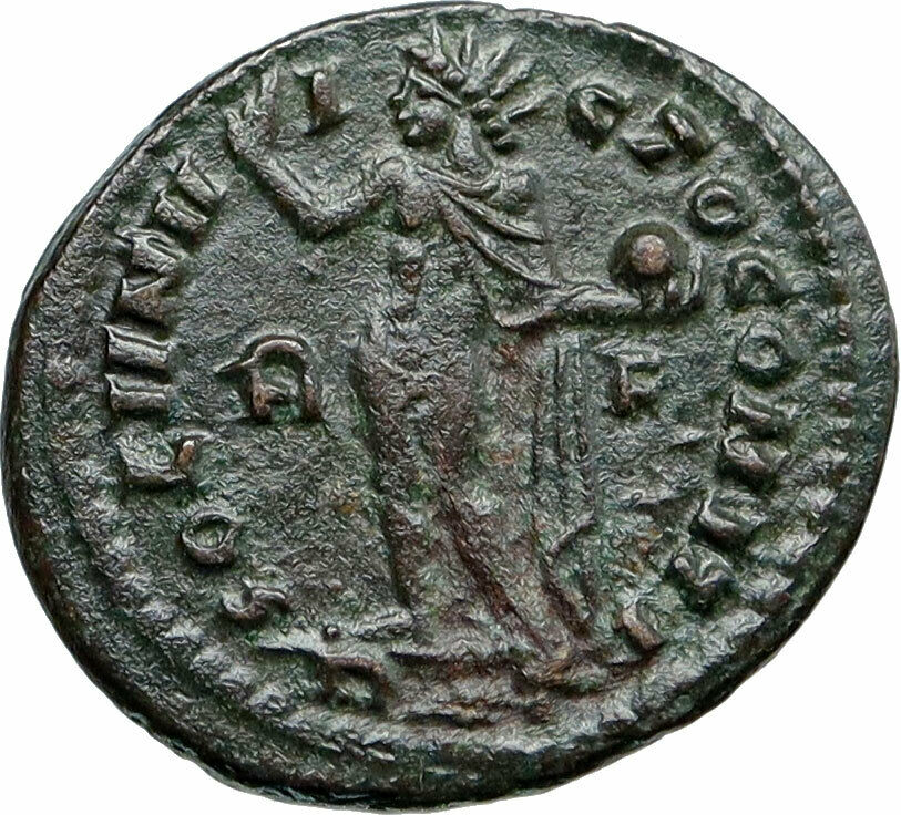 CONSTANTINE I the GREAT 314AD Rome Authentic Ancient Roman Coin SOL SUN i85434