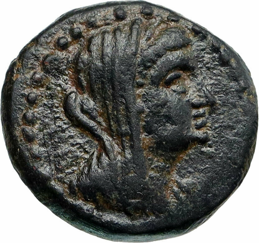 MARATHOS in PHOENICIA Authentic Ancient 221BC Greek Coin w BERENIKE II ? i85440