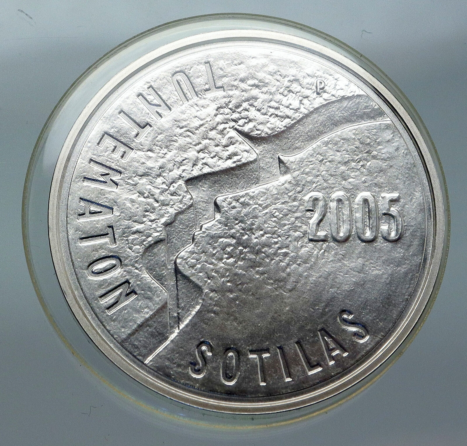 2005 FINLAND 1955 Film THE UNKNOWN SOLDIER Silver 10 Euro Finnish Coin i85579