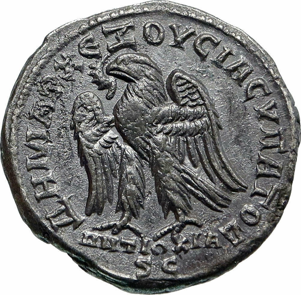 PHILIP II as Augustus 249AD Antioch Tetradrachm Ancient Roman Coin EAGLE i85505