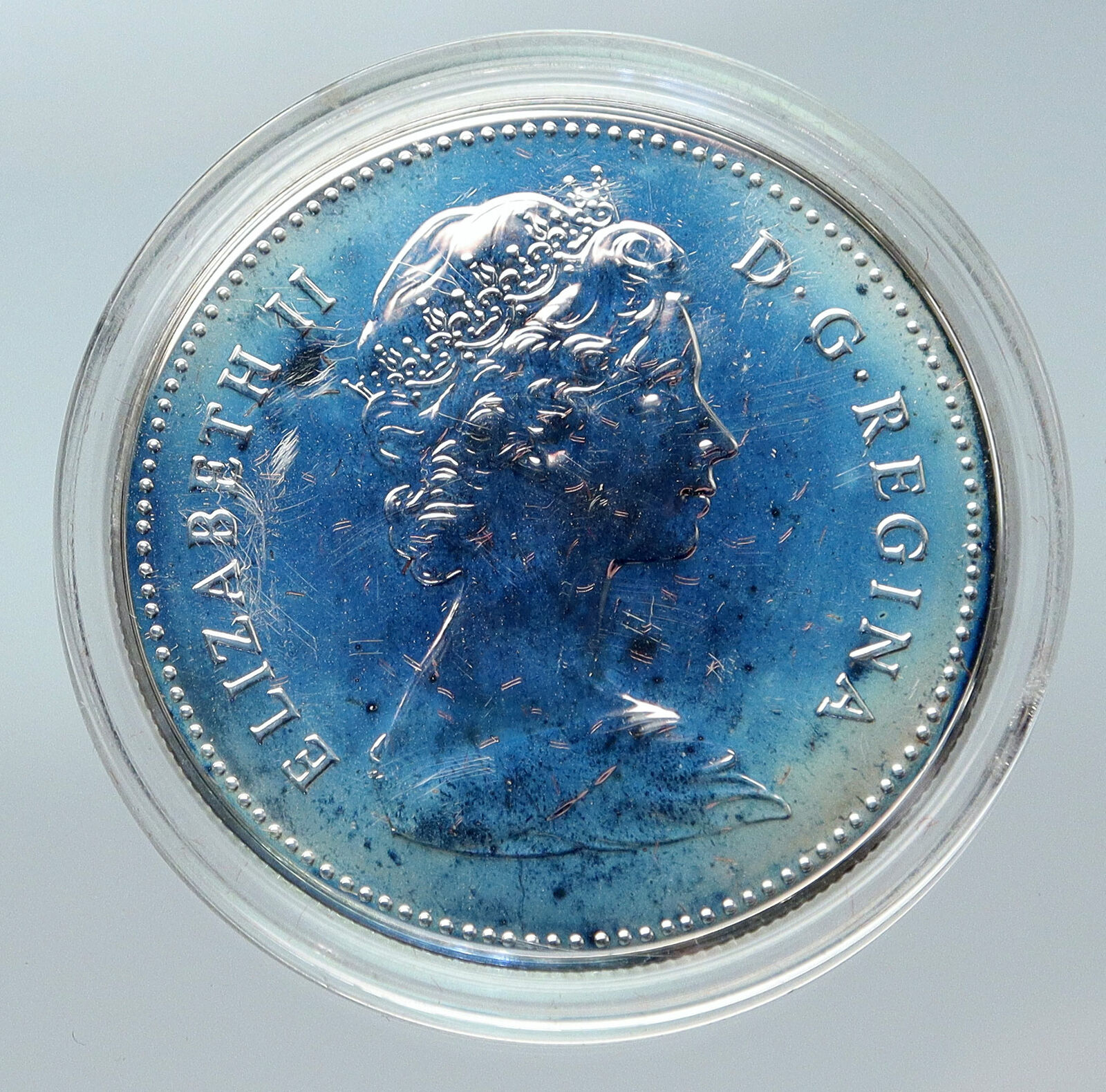 1980 CANADA Arctic Polar Bear UK Queen Elizabeth II Proof Silver $ Coin i85657