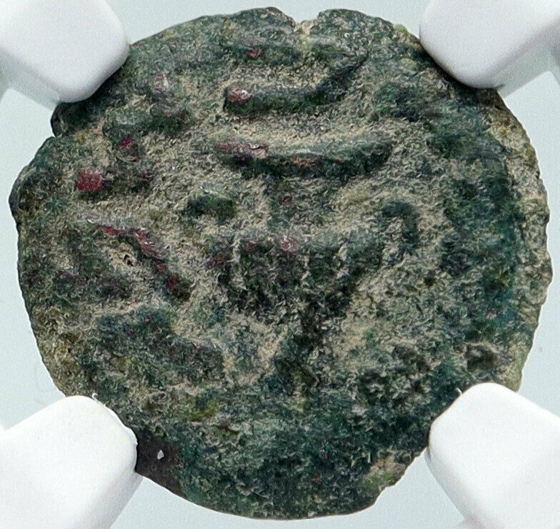 Authentic Ancient JEWISH WAR vs ROMANS 67AD Historical JERUSALEM Coin NGC i85686