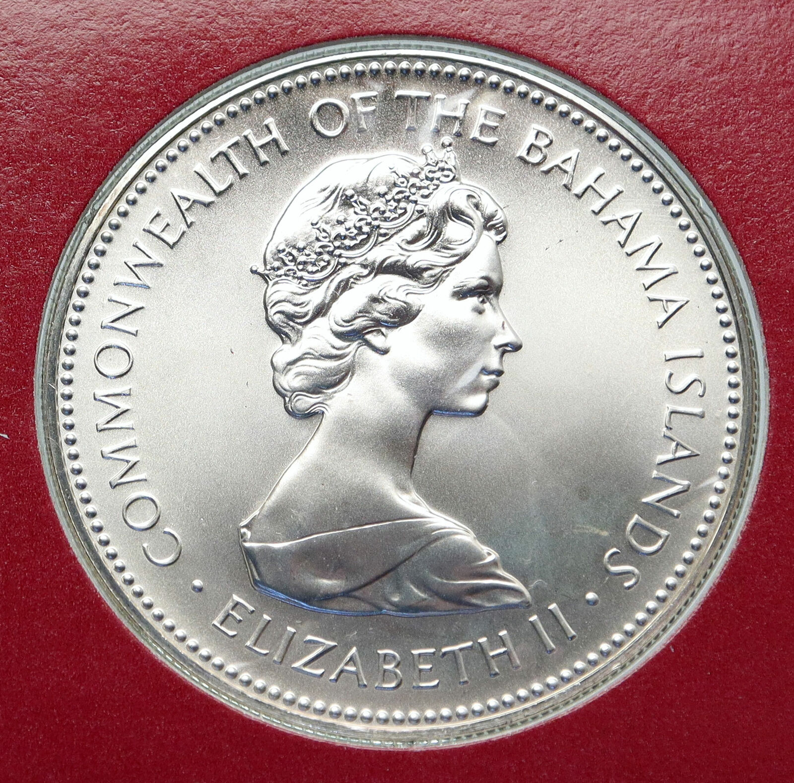 1973 BAHAMAS Queen Elizabeth II FLAMINGO Specimen MT Proof Silver $2 Coin i85842