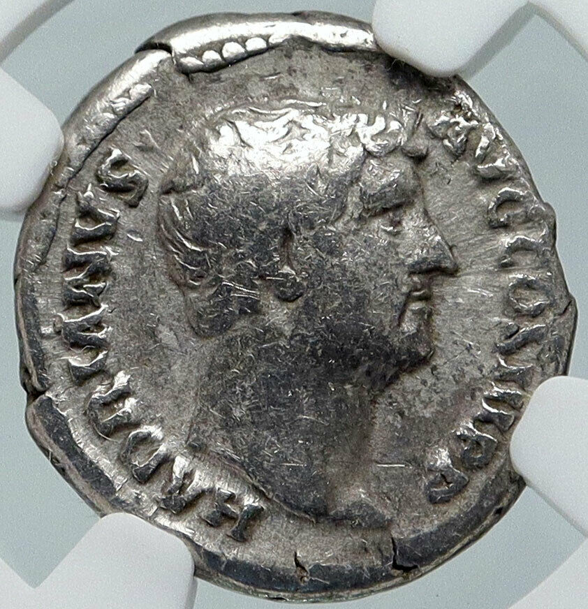 HADRIAN Travels to ASIA Authentic Ancient 134AD Silver Roman Coin NGC i86046