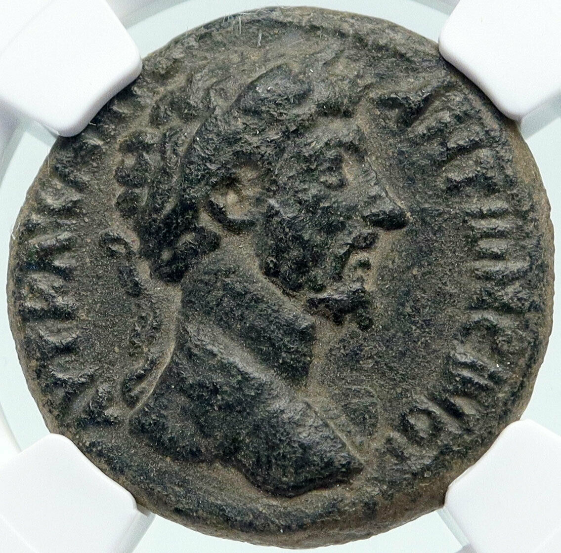 MARCUS AURELIUS Gadara DECAPOLIS 160ADAncient Roman Coin HERCULES NGC i86380