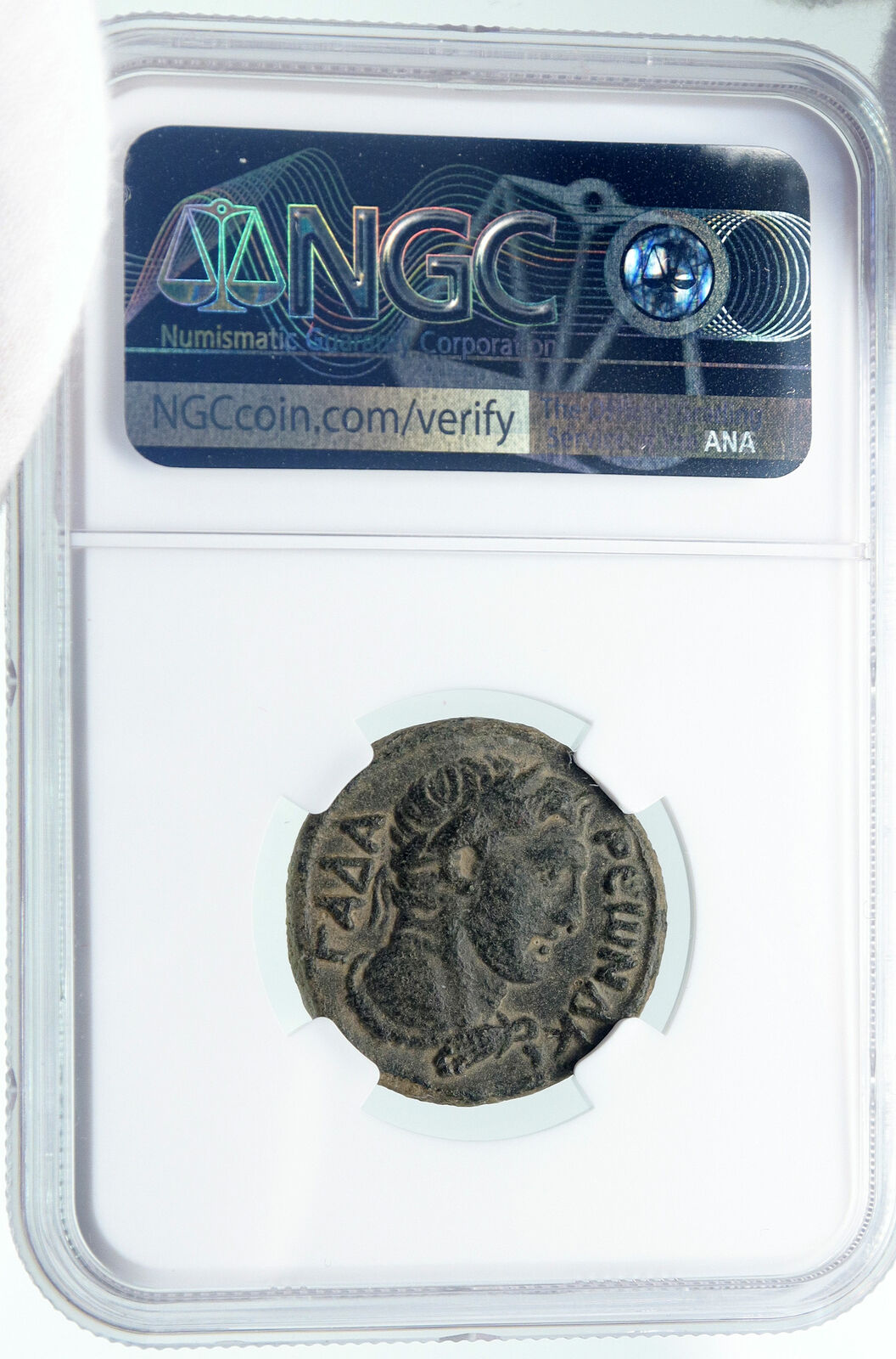 MARCUS AURELIUS Gadara DECAPOLIS 160ADAncient Roman Coin HERCULES NGC i86380